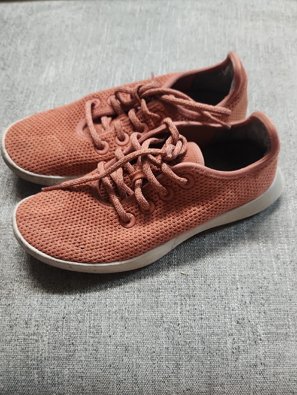 Allbirds Tree Runners Womens Size 7 Rust Sunkissed Orange Red Wool Sneakers